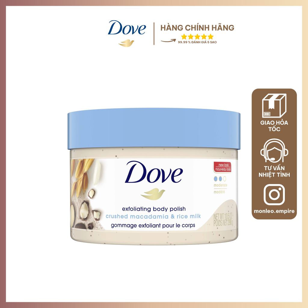 Tẩy tế bào chết toàn thân Dove Exfoliating Body Polish 298g