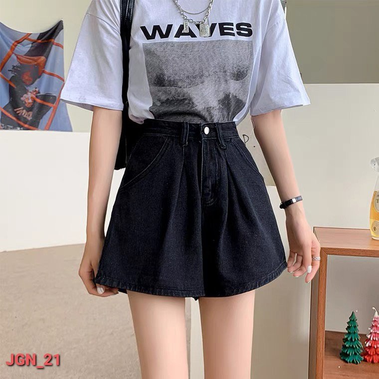 Quần Short Jeans Ngố Giả Váy