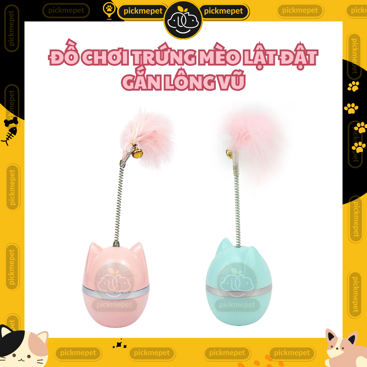 Egg Toy with Feathers for Pets