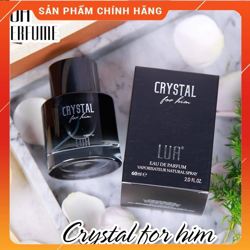 [ Hàng chuẩn 100  ] Nước Hoa Nam LUA Crystal For Him 60ml Chính Hãng