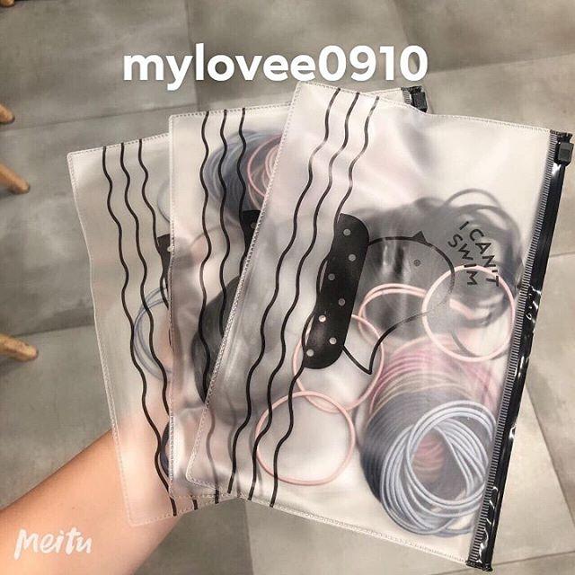 Gói 100 chun buộc tóc mix màu
