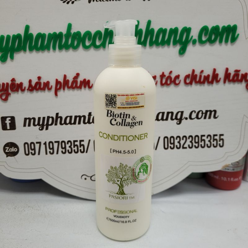 Dầu gội xả phục hồi và kích thích mọc tóc Biotin & Collagen 500ml
