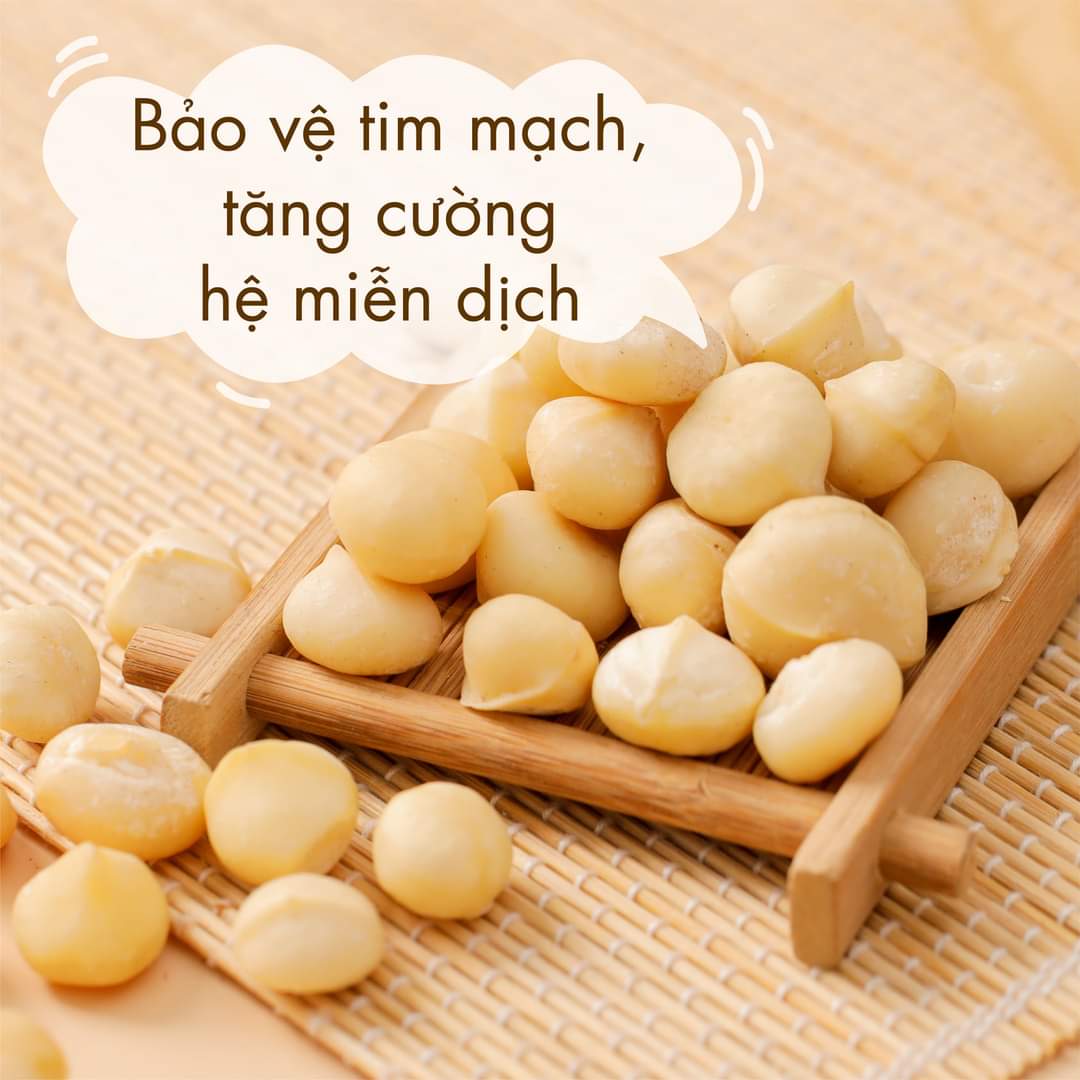 Nhân macca bể Úc đã sấy chín ( ăn trực tiếp, làm sữa, làm bánh) 500Gr