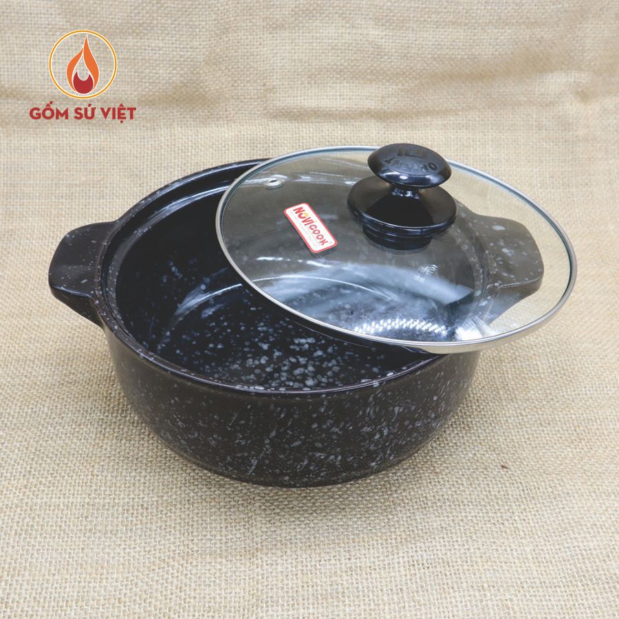 Nồi Sứ Sâu Vân Đá Cao Cấp 1.5L