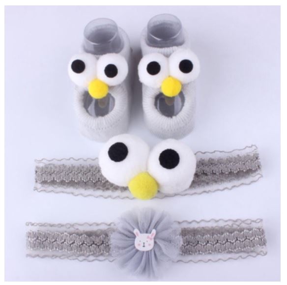 [HCM]Set 2 băng đô kèm tất cho bé