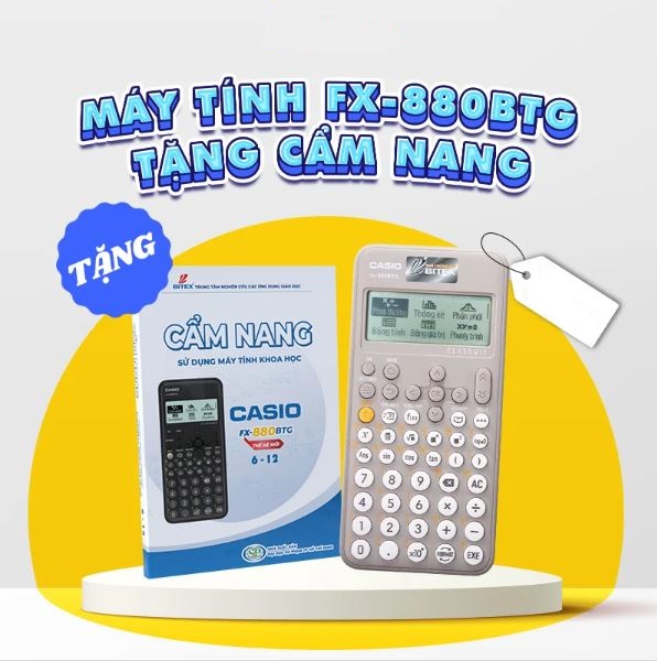MÁY TÍNH CASIO FX880BTG-GY (XÁM) (TL)