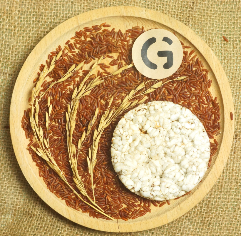 Bánh ăn kiêng, tập GYM gạo lứt vị Nguyên bản GUfoods - Không đường, Phù hợp Eat clean, Thực dưỡng
