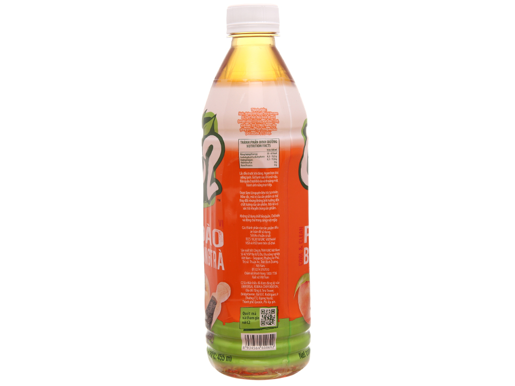 6 chai hồng trà đào C2 455ml