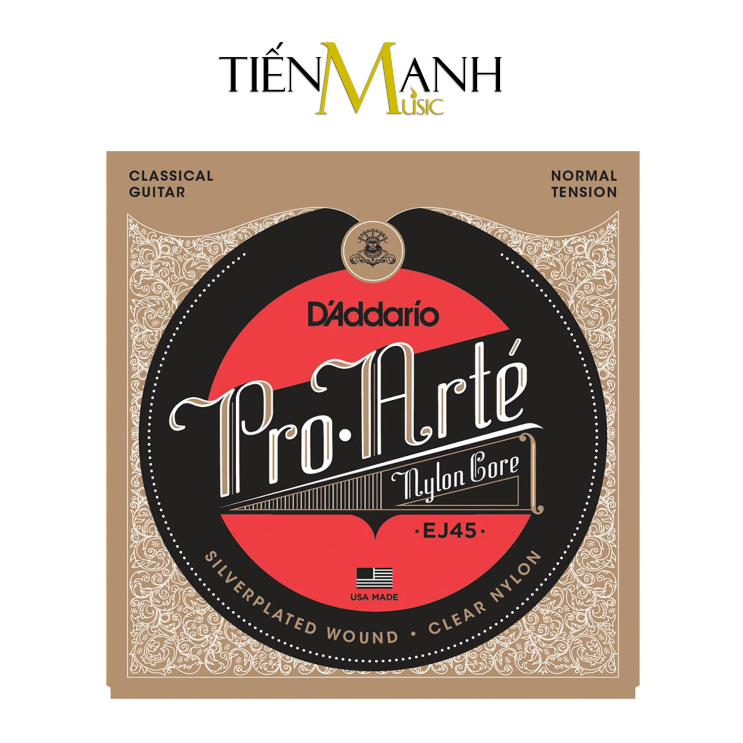 D'Addario EJ45, EJ46, EJ47, EJ48, EJ49, EJ50 - Bộ Dây Đàn Classic Guitar Nylon Core