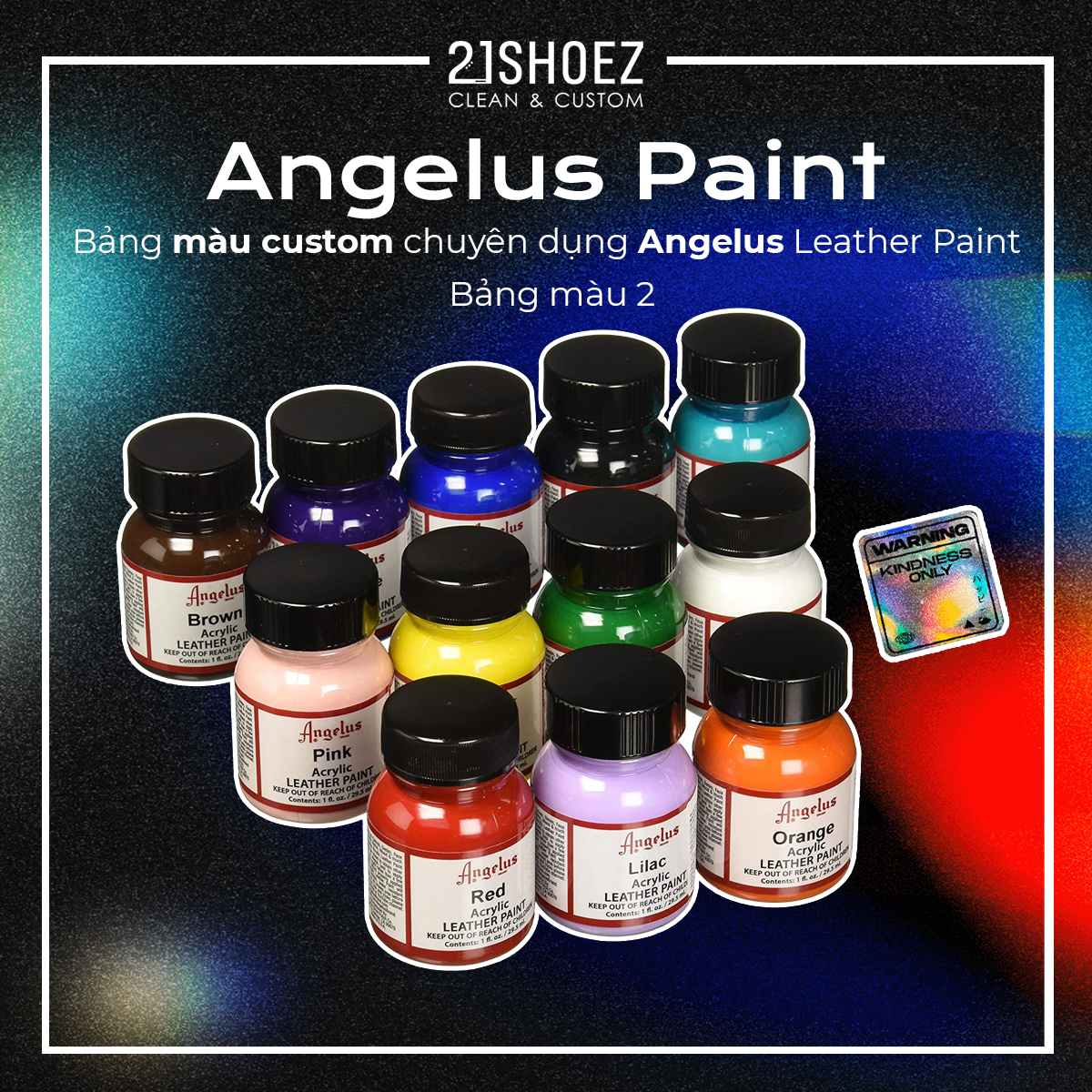 Angelus Finisher: Satin - Dung Dịch Bảo Vệ Màu Angelus, Acrylic Chuyên Dụng