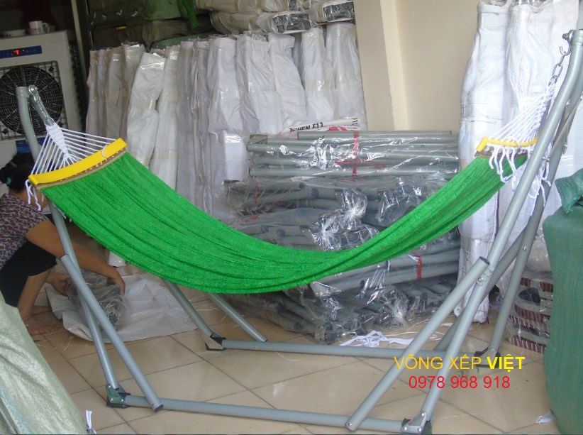 Võng xếp sơn bóng size người lớn giá buôn