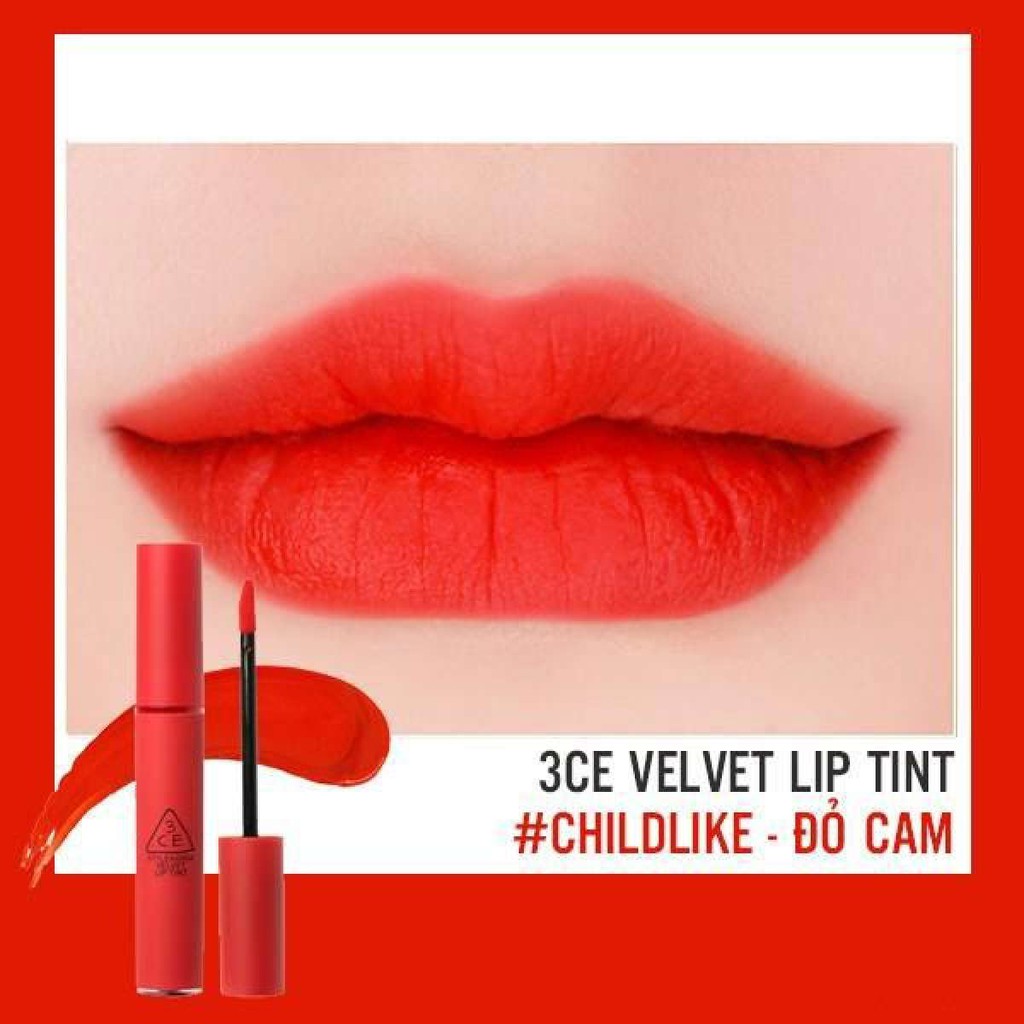 [HCM]Son kem lì 3CE Velvet Lip Tint -