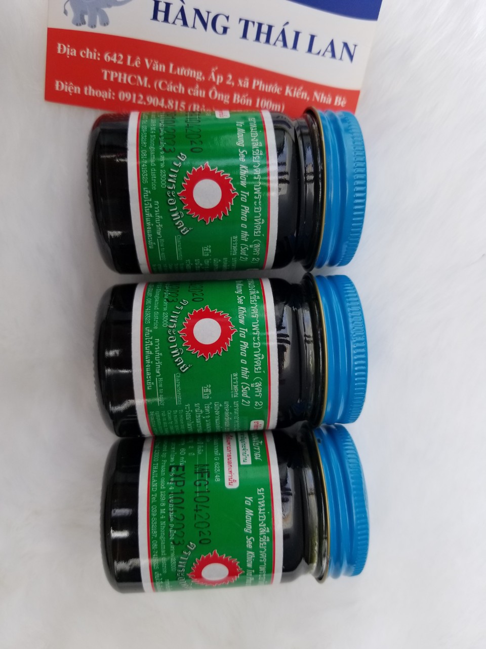 Combo 6 chai dầu cù là đen thái lan 60g