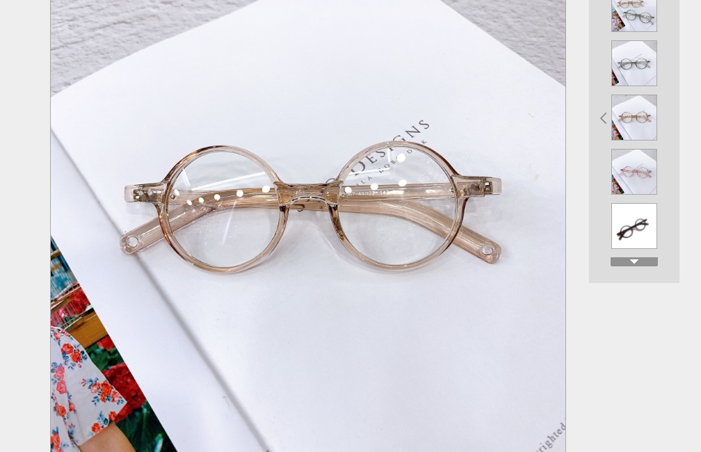 mắt kính tròn giả cận cho bé new 2021