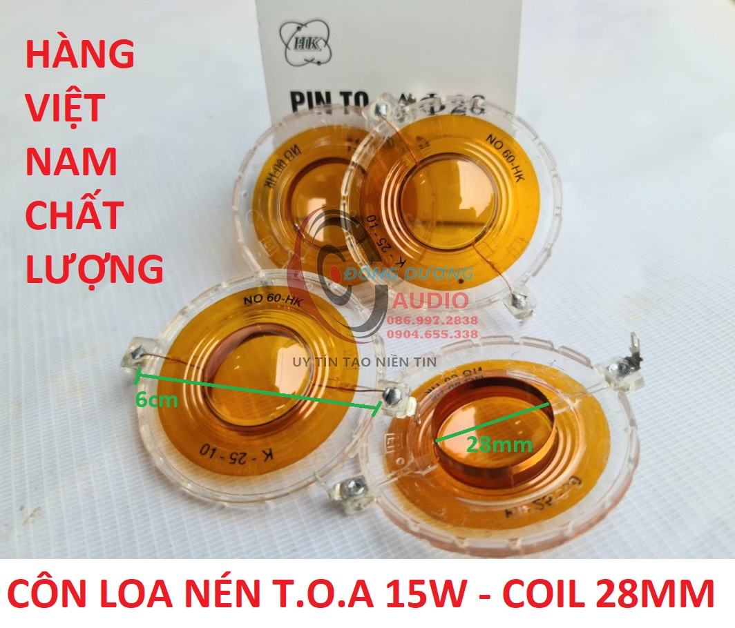 Côn loa toa 15w - kích thước 28mm - giá 10 cái - côn phóng thanh