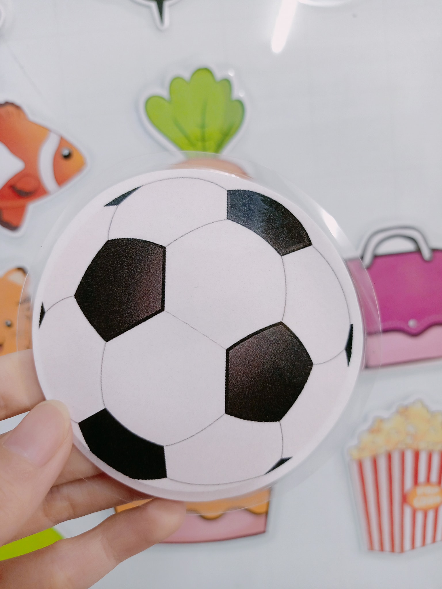 Mẫu vật hình dễ thương ép plastic (10 hình giống nhau)