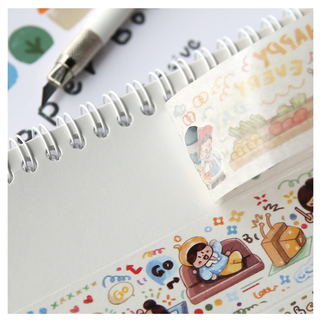 Sổ chiết lưu trữ stickers, washi tape