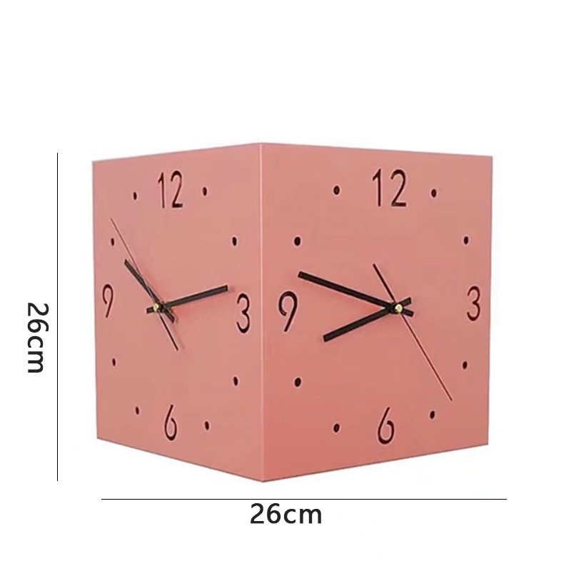 Nordic Double Sided Wall Clock Modern Creative Living Room Wall
