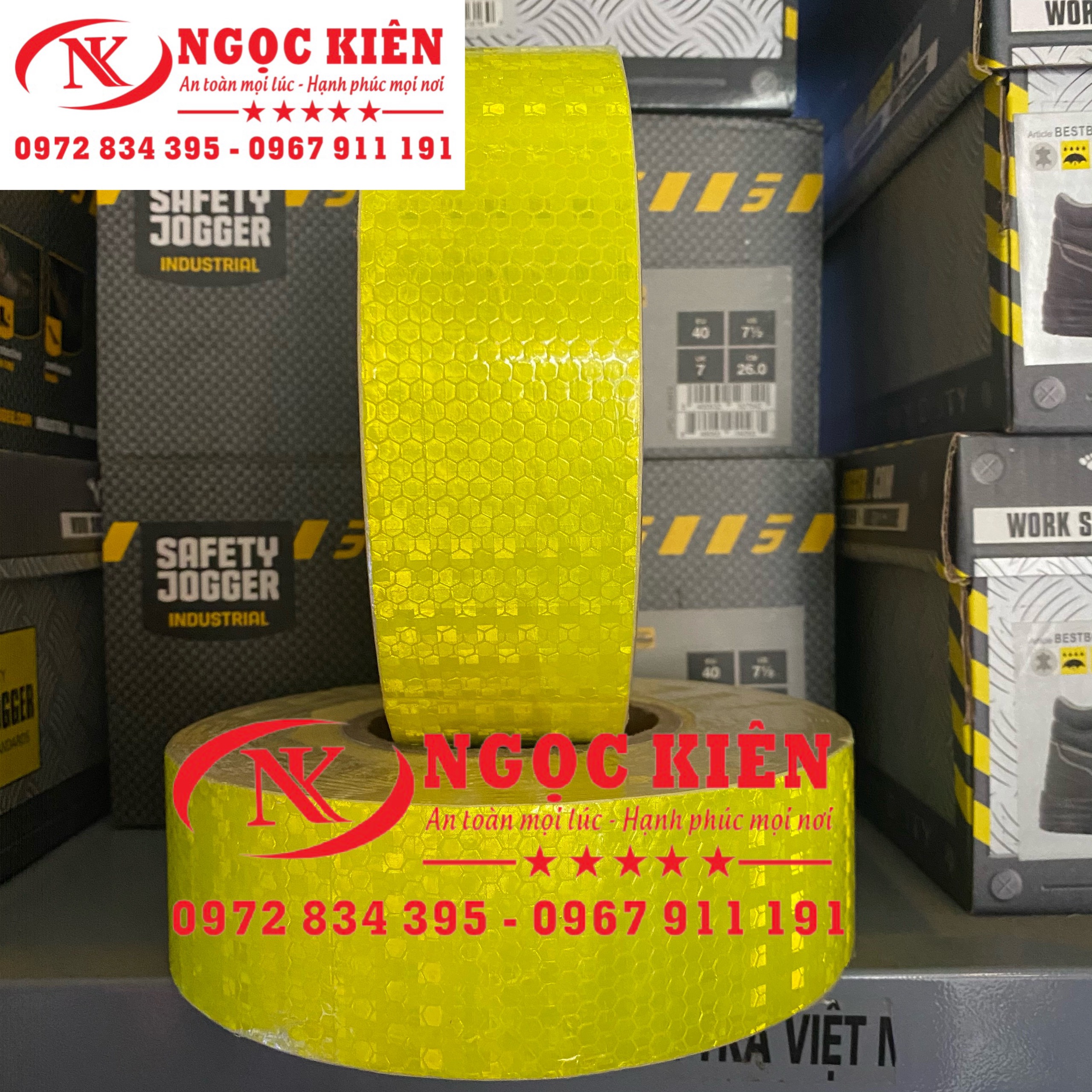 decan phản quang dán-cuộn phản quang mũi tên trắng đỏ