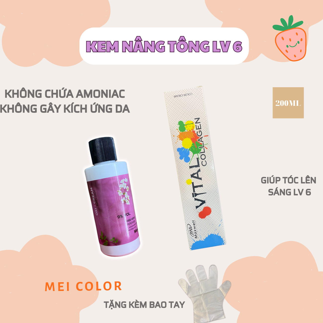 Bộ tẩy tóc 150G -300G ,  dành cho cả Nam và Nữ