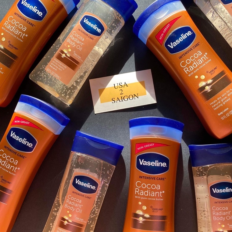 Vaseline Dưỡng Ẩm Toàn Thân Cocoa Radiant 295Ml