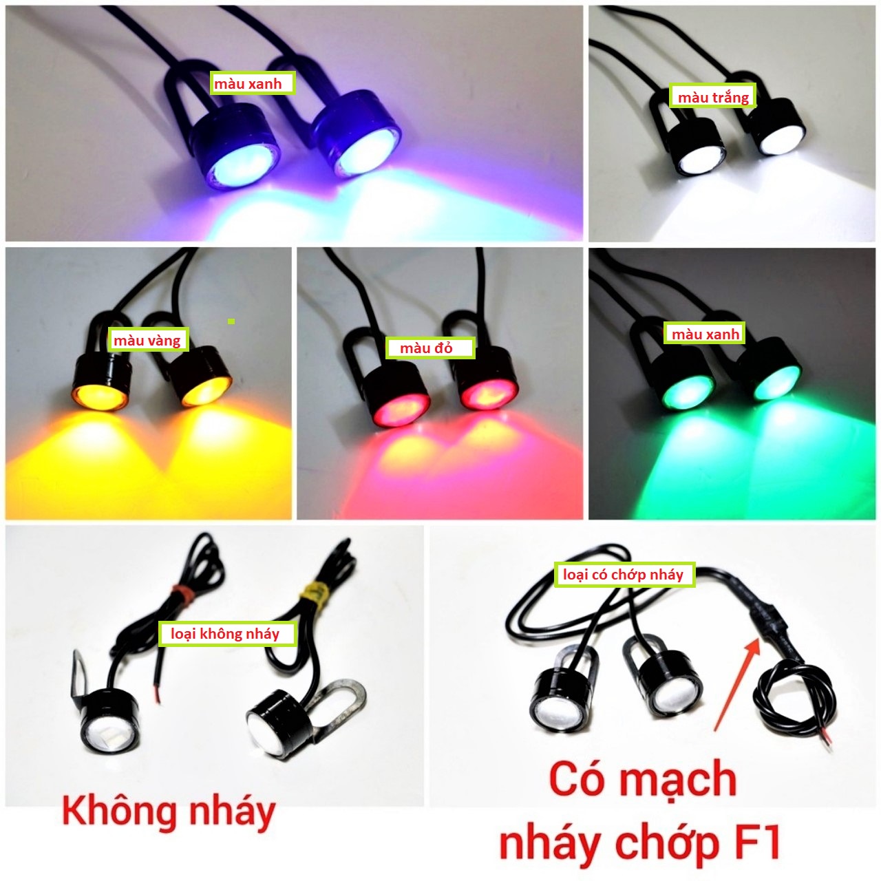 BỘ 2 ĐÈN CẢNH BÁO CHỚP NHÁY GẮN CHÂN KÍNH TRANG TRÍ XE MÁY SIÊU ĐẸP , ĐÈN LED TRANG TRÍ XE MÁY , ĐÈN ĐỘ XE MÁY CỰC CHẤT , ĐỒ CHƠI ĐỘ XE MÁY , PHỤ KIỆN ĐỘ XE MÁY