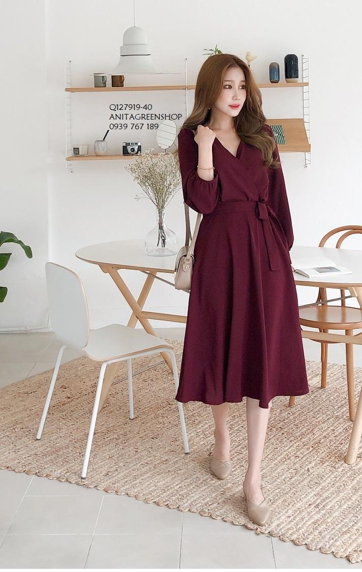 Q127919 ĐẦM XÒE PHỐI NƠ EO