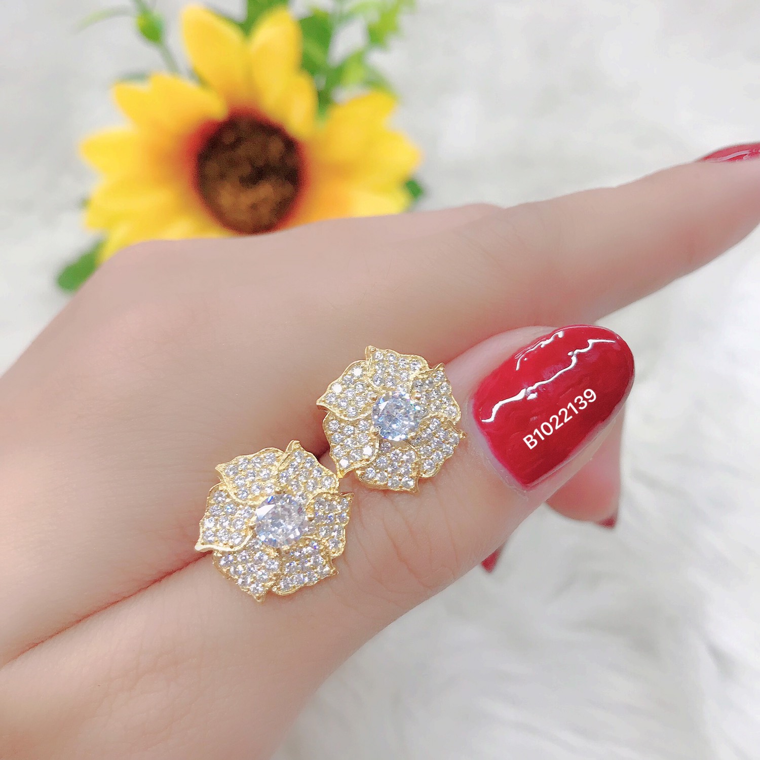 [B1022] double earrings female gold plated or platinum 0392805-carry outings, go party all đẹp-Tubi cony-jewelry female earrings, gold plated earrings, beautiful