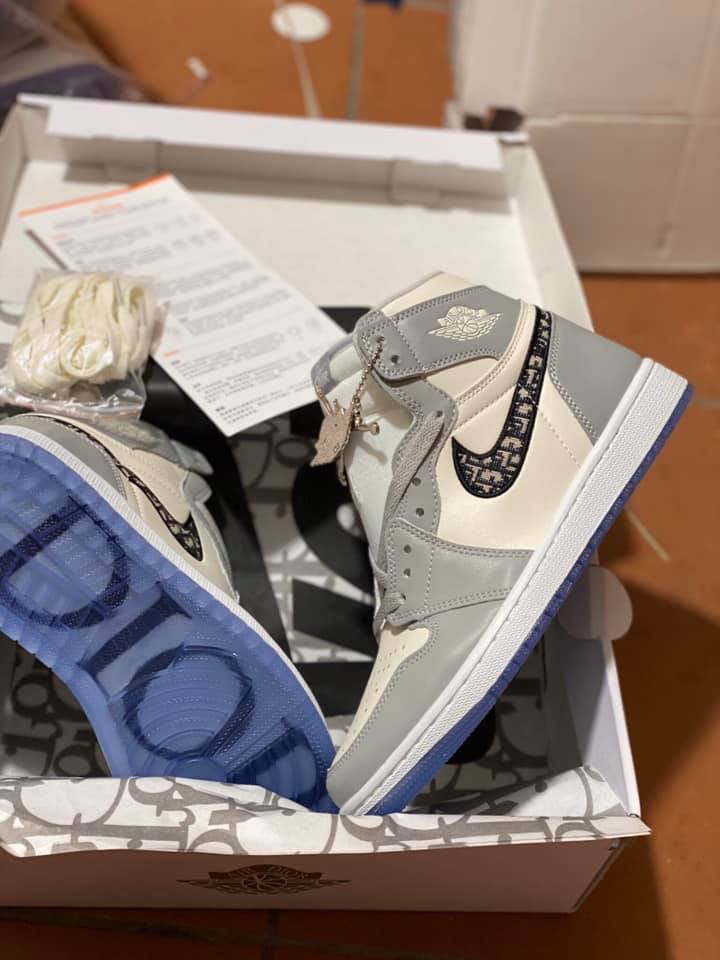 Giày Air J0rdan 1 Retro High Collab Di0R ( Full box)