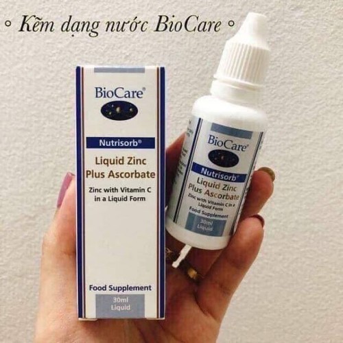 Bio Care Kẽm Và Vitamin C Dạng Nước 30ML