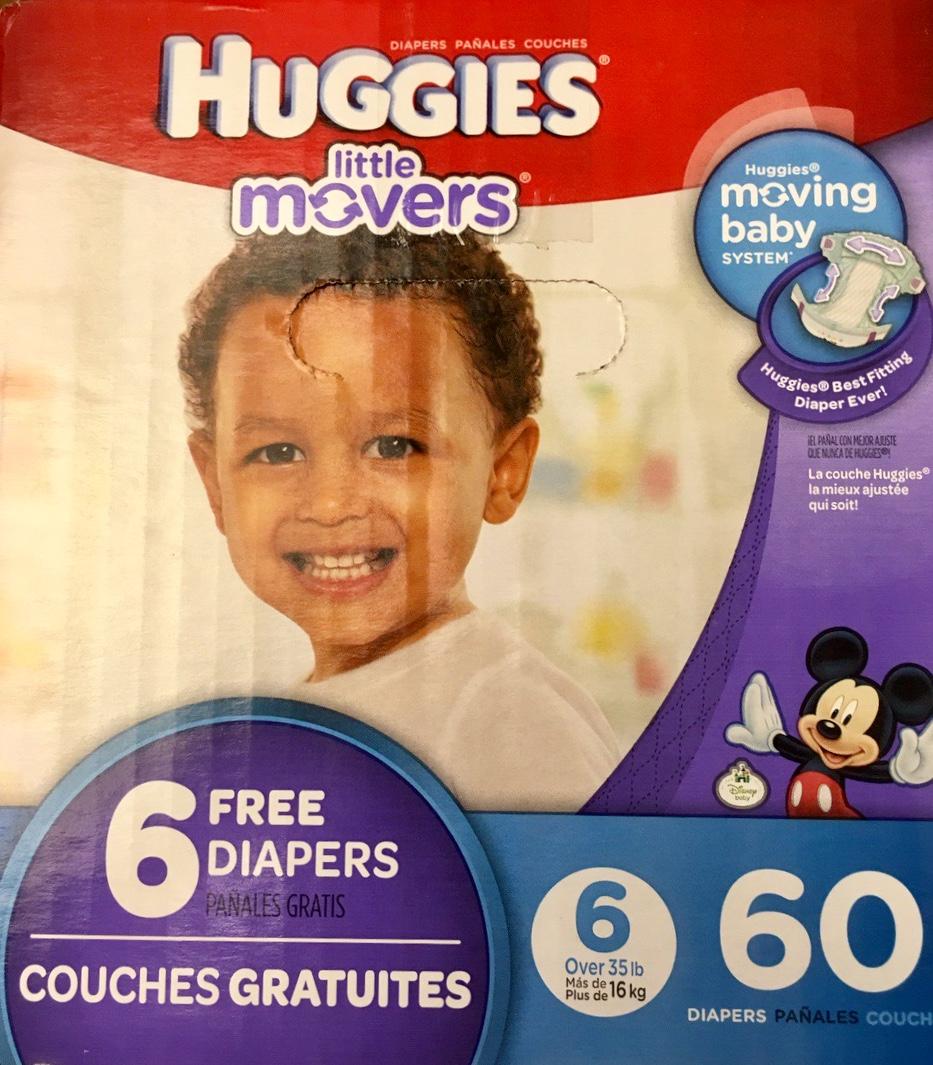 Tã dán Huggies little movers USA XXL60