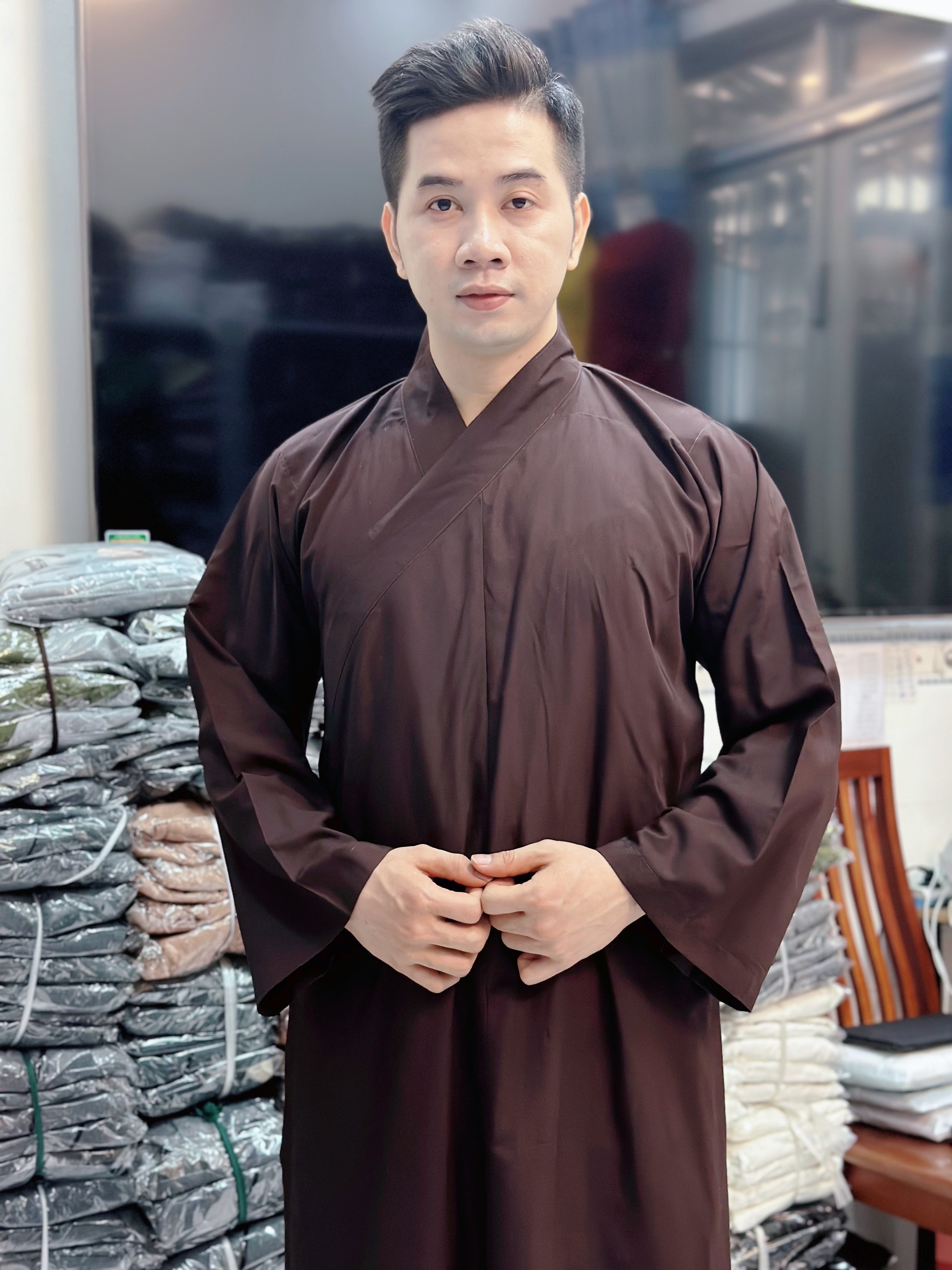 Đồ Lam Đi Chùa Áo Tràng Nam Và Nữ
