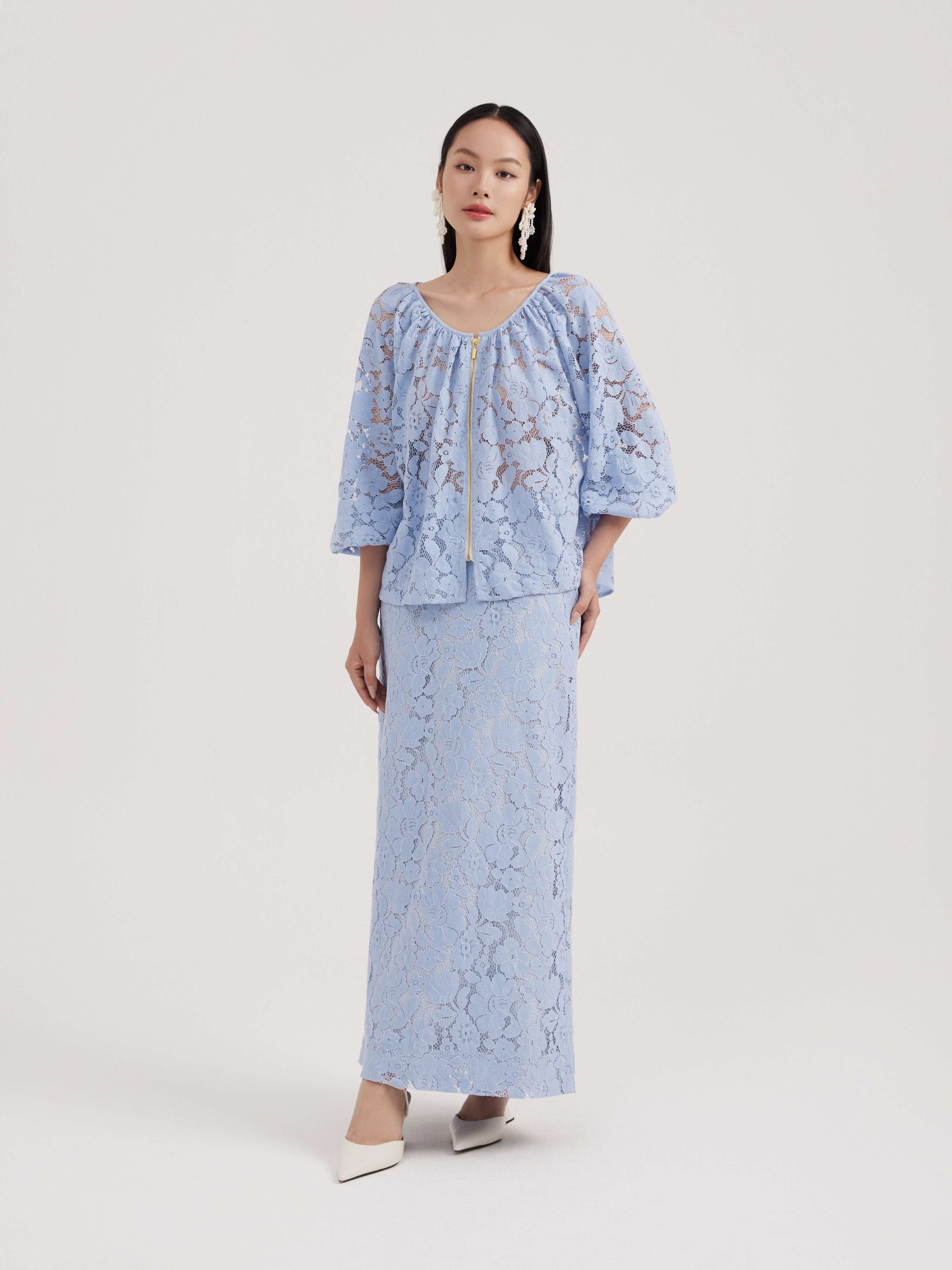 Mauve set ren Mauve Lace set