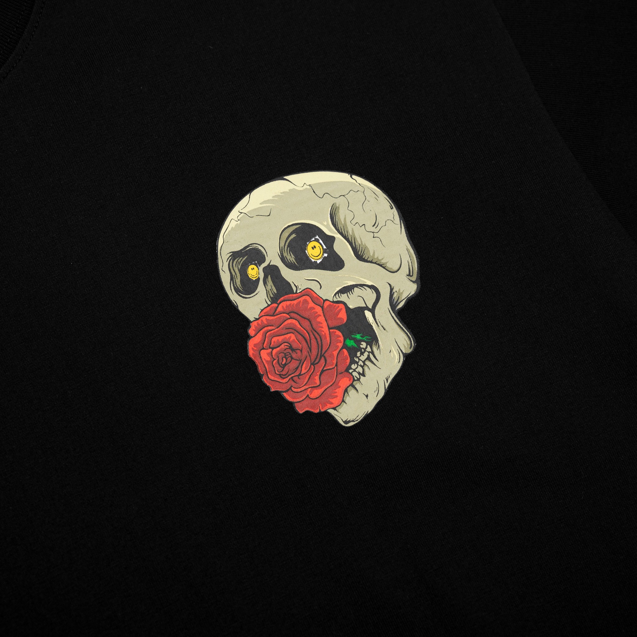 Áo Thun Young Green Skull Flower Phom B