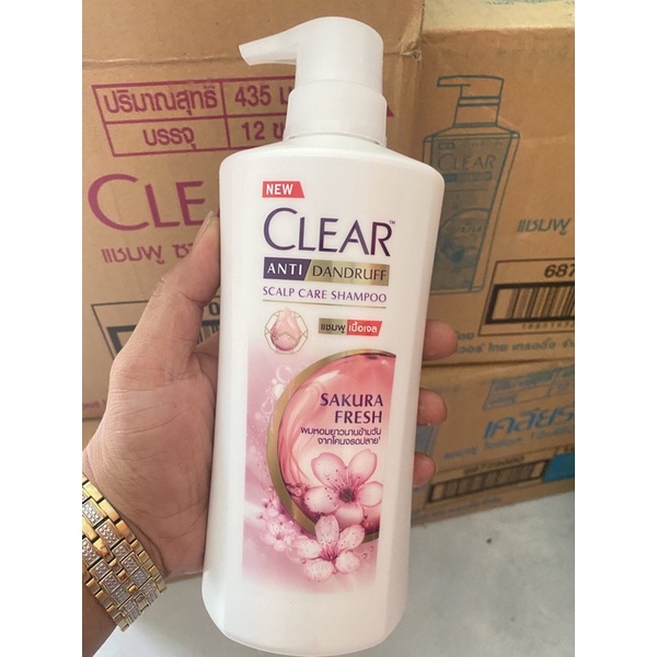 Dầu Gội Clear Thái Lan Men - Bạc Hà - Anh Đào
