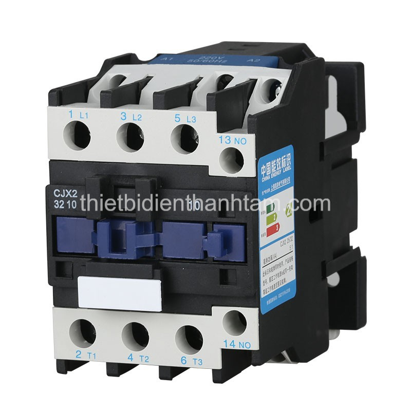 Cjx2 - contactor khởi động từ 3 pha 32a 18a cuộn hút 220v