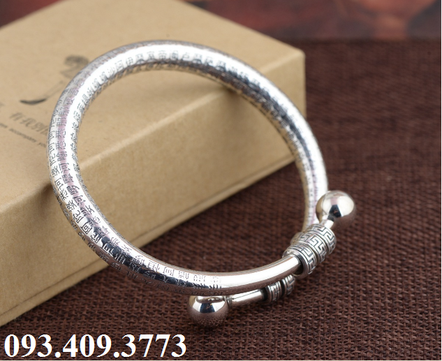 Vòng tay khắc đại bi chú phật giáo tây tạng - vt245