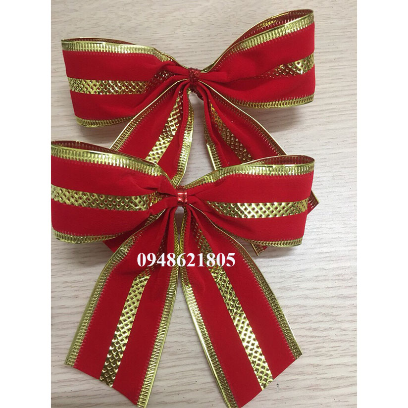SET 3 NƠ TRANG TRÍ CÂY THÔNG NOEL, GIÁNG SINH