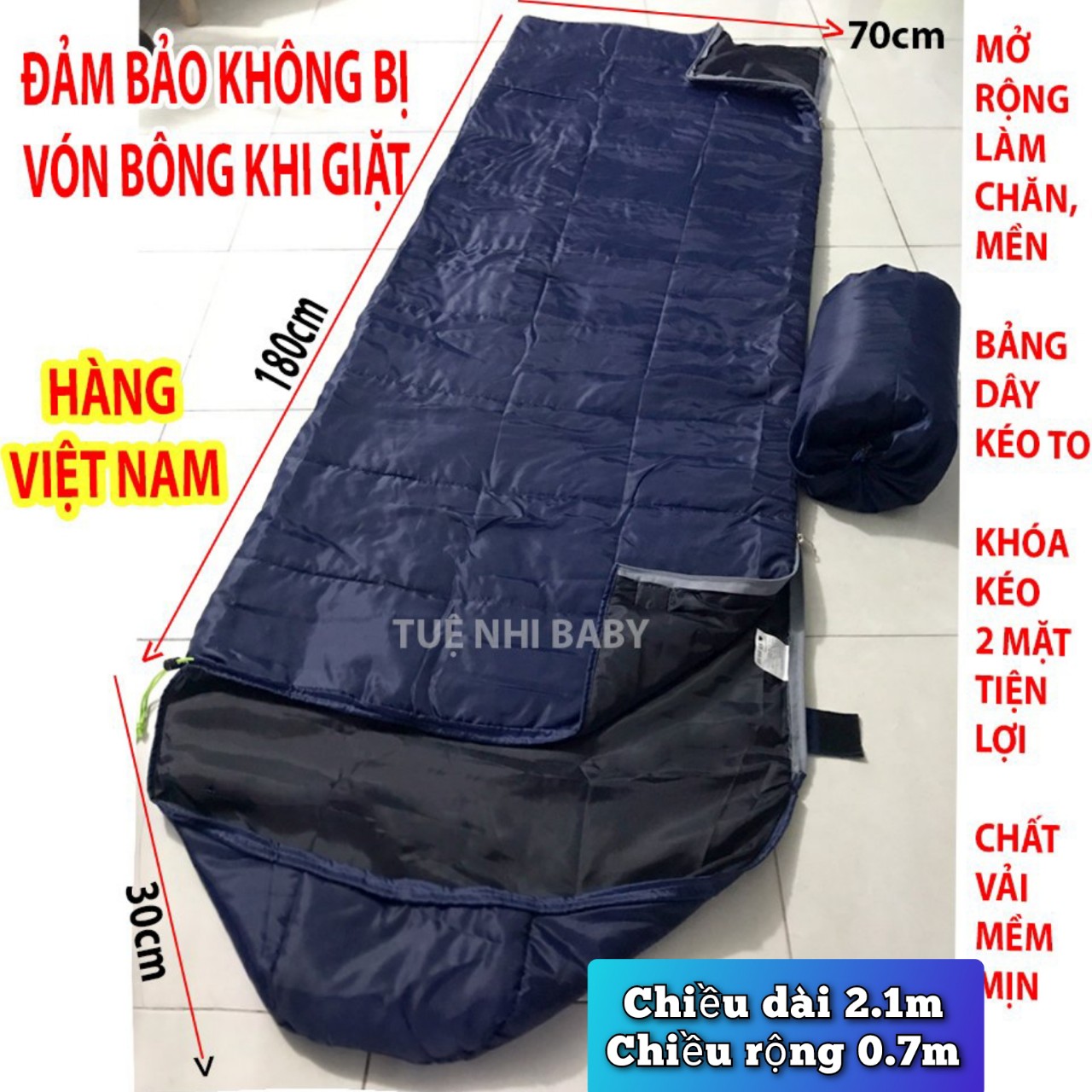 Túi ngủ văn phòng Cao Cấp chất vải mềm mại êm Loại Tốt