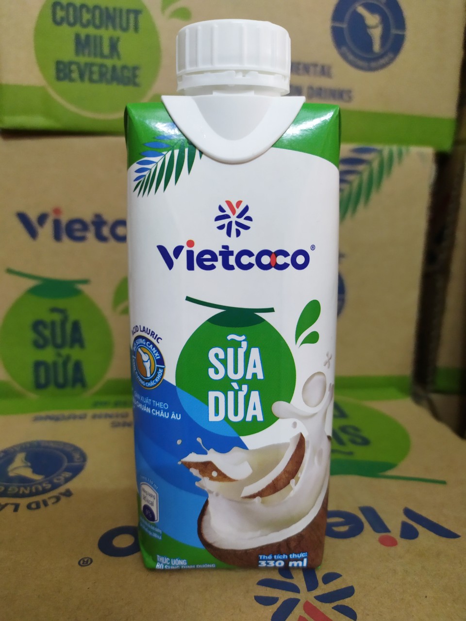Sữa Dừa Nguyên Chất Vietcoco Hộp 330ml