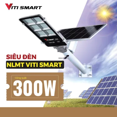Đèn năng lượng mặt trời VITI SMART đường phố công suất 150w - 300w. Den nang luong mat troi VITI SMART