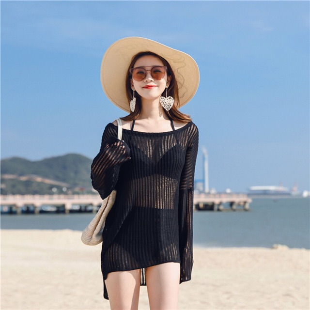[CÓ SẴN] Áo lưới form rộng đi biển