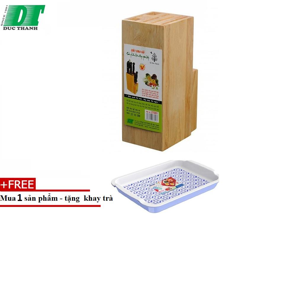 [HCM]Dắt dao đứng Gỗ Đức Thành 20391- TẶNG KÈM KHAY TRÀ