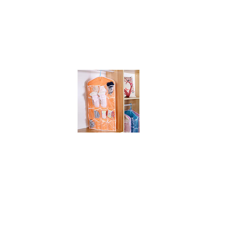 Convenient 16-compartment hanging bag, multi-compartment bra and sock hanging bag