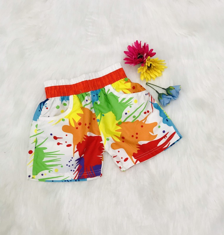 Nơi bán Quần đi biển sắc màu cho bé từ 3-8 tuổi, vải cotton thoáng mát, thỏa mái