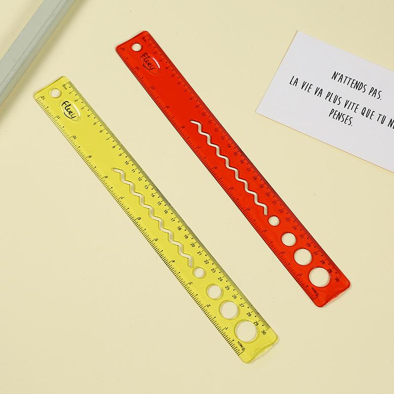 Combo 2 Cây Thước Dẻo Nhiều Màu 30cm No.300 ( Giao màu ngẫu nhiên )