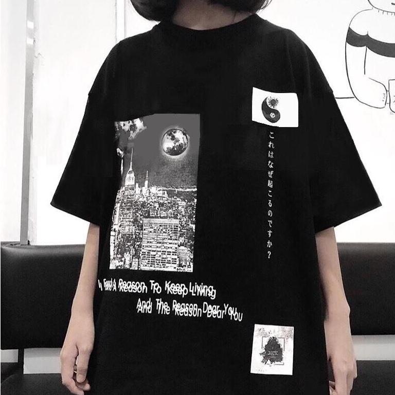 💝 ĐẸP XUẤT SẮC 💝 Áo Thun Nữ Tay Lỡ Freesize Phông Form Rộng Dáng Unise T68