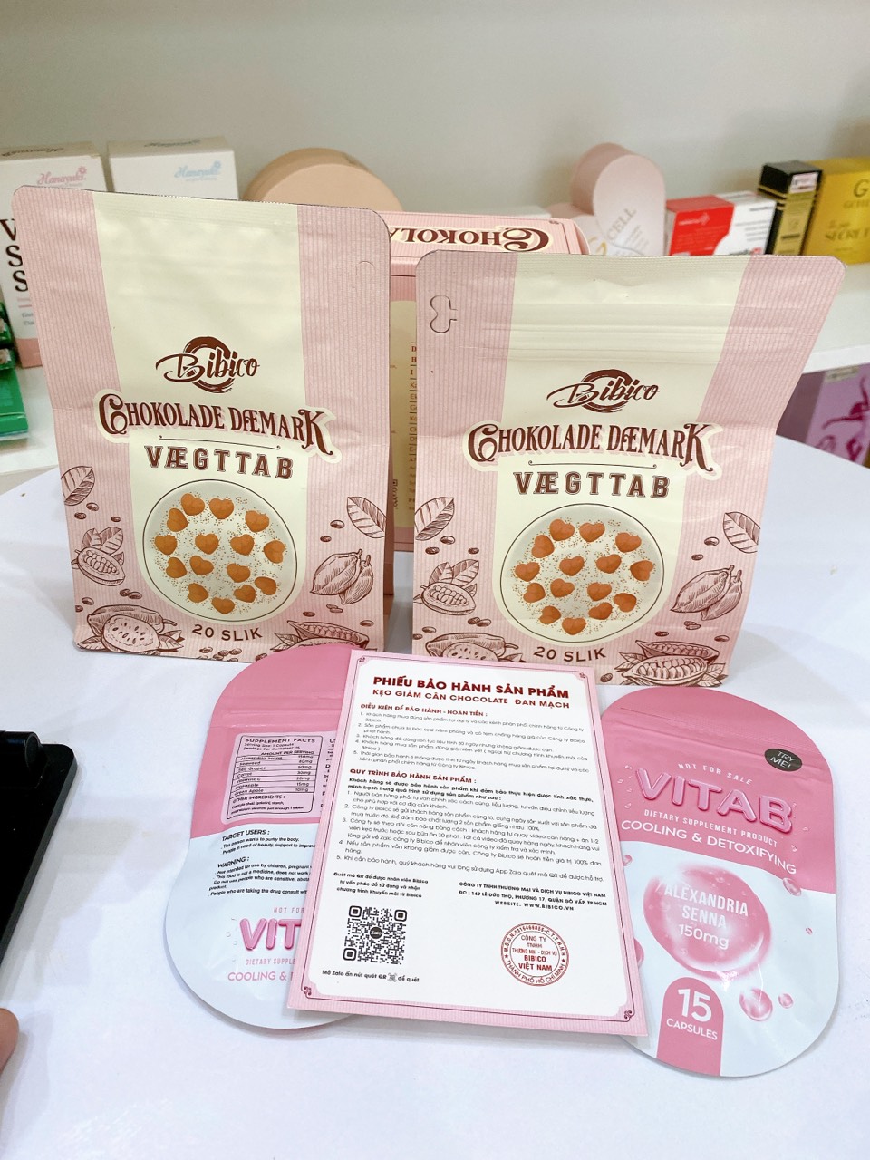 [Date 2026]Kẹo Socola Giảm Cân Đan Mạch Chocolate Vægttab 40 viên Mẫu Mới