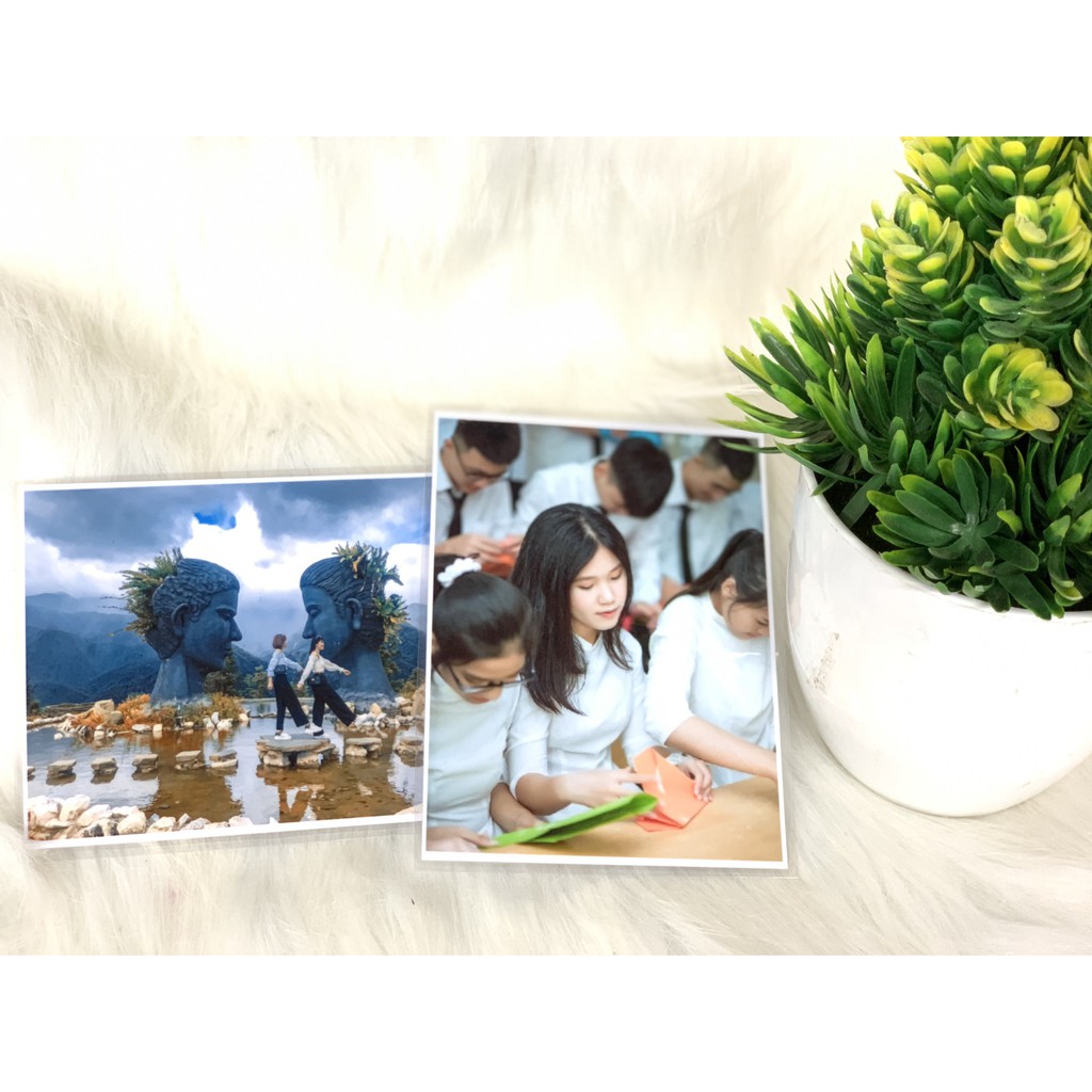 Combo 10 ảnh 9x12 ép plastic tràn viền