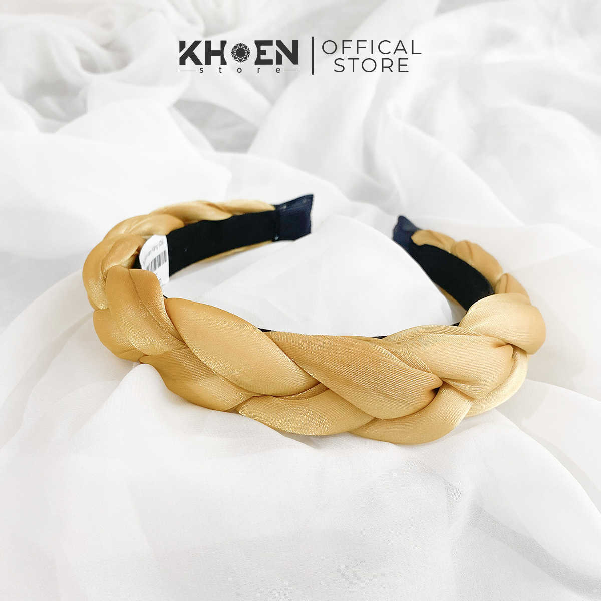 Cài tóc - Băng đô dạng mấn bính voan cát (Nhiều màu) - Khoen Store